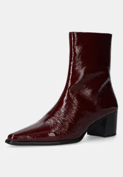 Vagabond Shoemakers cizme de piele GISELLE femei, culoarea bordo, cu toc drept, 5854-060-38 imagine
