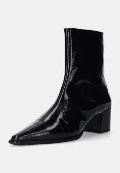 Vagabond Shoemakers cizme de piele GISELLE femei, culoarea negru, cu toc drept, 5854-060-20 imagine