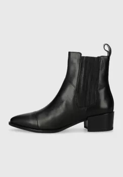 Vagabond Shoemakers cizme de piele MARJA femei, culoarea negru, cu toc drept, 5613.001.20 imagine