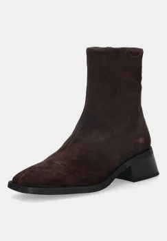 Vagabond Shoemakers cizme din piele intoarsa BLANCA culoarea maro, cu toc drept, 5217-240-31 imagine
