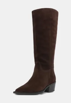 Vagabond Shoemakers cizme din piele intoarsa KELSEY culoarea maro, cu toc drept, 5810-040-31 imagine