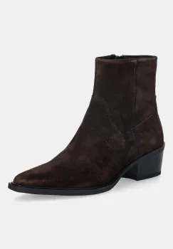 Vagabond Shoemakers cizme din piele intoarsa KELSEY culoarea maro, cu toc drept, 5810-140-31 imagine