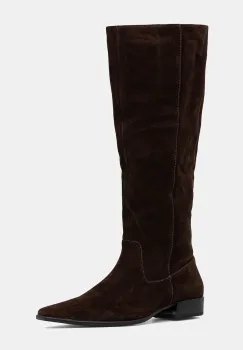 Vagabond Shoemakers cizme din piele intoarsa NELLA culoarea maro, cu toc drept, 6016-040-31 imagine