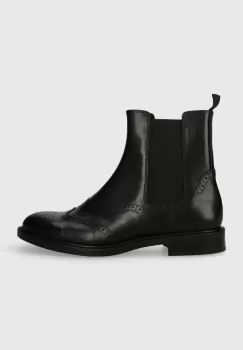 Vagabond Shoemakers ghete chelsea de piele AMINA femei, culoarea negru, cu toc plat, 5603.101.20 imagine