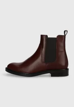 Vagabond Shoemakers ghete chelsea de piele AMINA femei, culoarea rosu, cu toc plat, 5603.001.27 imagine