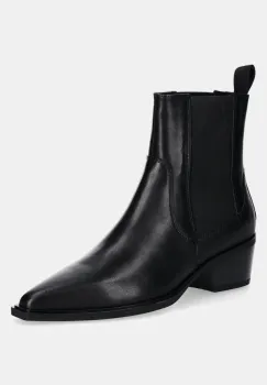 Vagabond Shoemakers ghete chelsea de piele KELSEY femei, culoarea negru, cu toc drept, 5810-201-20 imagine