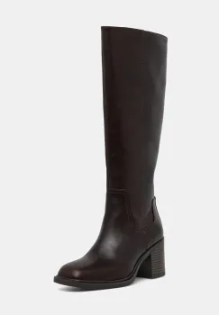 Vagabond Shoemakers ghete de piele MERYL culoarea maro, cu toc drept, 6047-001-35 imagine