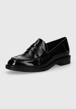 Vagabond Shoemakers mocasini de piele AMINA femei, culoarea negru, cu toc plat, 5703-060-20 imagine