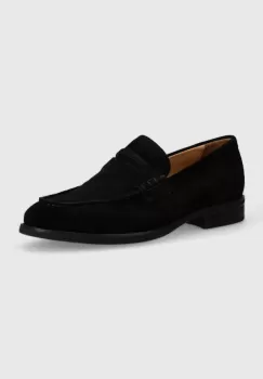 Vagabond Shoemakers mocasini din piele intoarsa MARIO barbati, culoarea negru imagine