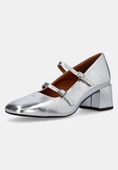 Vagabond Shoemakers pantofi de piele ADISON culoarea argintiu, cu toc drept, 5739-183-79 imagine