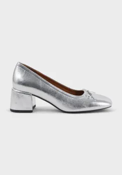 Vagabond Shoemakers pantofi de piele ADISON culoarea argintiu, cu toc drept, 5939-083-79 imagine