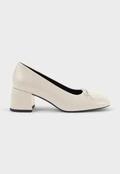 Vagabond Shoemakers pantofi de piele ADISON culoarea bej, cu toc drept, 5939-001-02 imagine