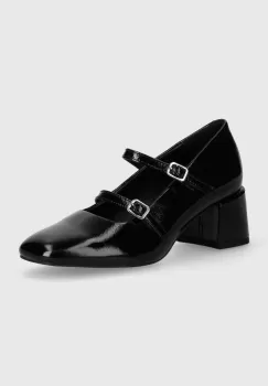 Vagabond Shoemakers pantofi de piele ADISON culoarea negru, cu toc drept imagine