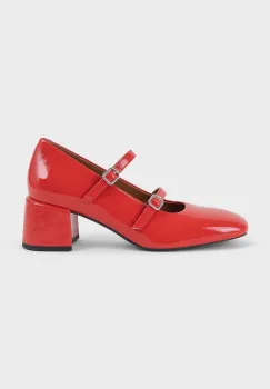 Vagabond Shoemakers pantofi de piele ADISON culoarea rosu, cu toc drept, 5739-160-76 imagine