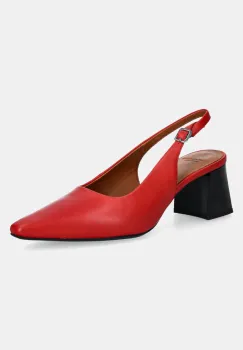 Vagabond Shoemakers pantofi de piele ALTEA culoarea rosu, cu toc drept, cu toc deschis, 5740-401-48 imagine