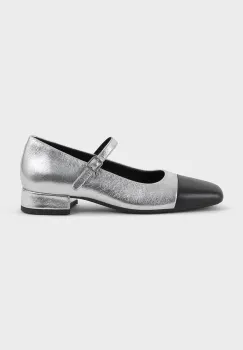 Vagabond Shoemakers pantofi de piele DEBBI culoarea argintiu, cu toc drept, 5918-019-96 imagine