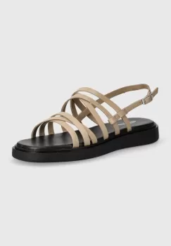 Vagabond Shoemakers sandale de piele CONNIE femei, culoarea bej, 5757-501-09 imagine