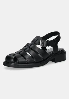 Vagabond Shoemakers sandale de piele ELLIS femei, culoarea negru, 5930-101-20 imagine