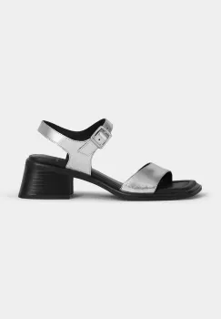 Vagabond Shoemakers sandale de piele INES culoarea argintiu, 5911-083-79 imagine