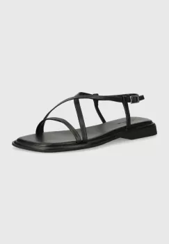 Vagabond Shoemakers sandale de piele IZZY femei, culoarea negru imagine