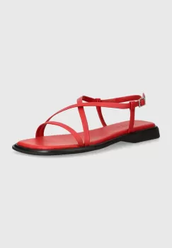 Vagabond Shoemakers sandale de piele IZZY femei, culoarea rosu imagine