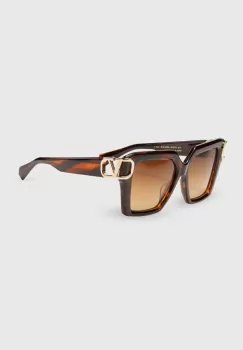 Valentino ochelari de soare femei, culoarea maro, VLS 107B imagine