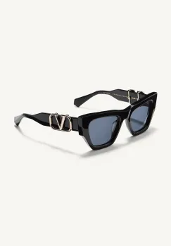 Valentino ochelari de soare V - SETTE femei, culoarea negru, VLS.166A imagine