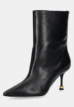 Vanda Novak botine Elena femei, culoarea negru, cu toc cui imagine