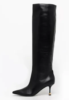 Vanda Novak ghete de piele Kaja Deep Black culoarea negru, cu toc cui imagine