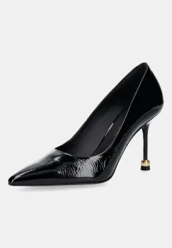 Vanda Novak pantofi cu toc stiletto din piele Aleksandra Glossy Black imagine