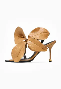 Vanda Novak sandale de piele Daisy culoarea bej, Daisy imagine