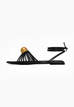Vanda Novak sandale Sienna Deep Black culoarea negru imagine
