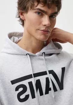 Vans bluza barbati, culoarea gri, cu gluga, cu imprimeu, VN000HNX1QI1 imagine