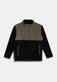 Vans bluza copii BY Ranford Polar Fleece HZ culoarea negru, modelator, VN000JQ44Y41 imagine