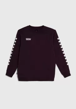 Vans bluza copii EXPOSITION CHECK CREW culoarea violet, cu imprimeu imagine