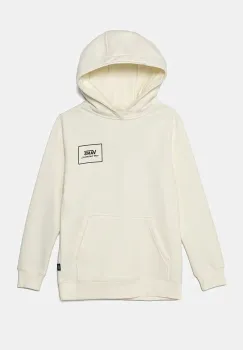 Vans bluza copii PRINT BOX 2.0 PO culoarea bej, cu gluga, cu imprimeu, VN000JYCFS81 imagine