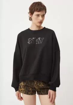 Vans bluza femei, culoarea negru, cu imprimeu, VN000HCDBLK1 imagine
