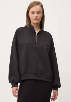 Vans bluza femei, culoarea negru, neted, VN000J4JBLK1 imagine