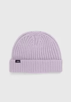 Vans caciula culoarea violet, din tricot gros imagine