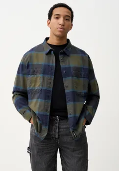 Vans camasa din bumbac culoarea verde, cu guler clasic, relaxed, VN000P7ZF0O1 imagine