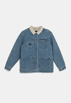 Vans geaca de blugi pentru copii BY Drill Chore Denim Sherpa Coat VN000K5FCDX1 imagine