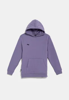 Vans hanorac de bumbac pentru copii SALTON LOOSE culoarea violet, cu gluga, uni, VN000P5T6PH1 imagine