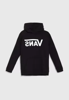 Vans hanorac de bumbac pentru copii Vans Classic II PO BY culoarea negru, cu gluga, cu imprimeu, VN000JBMBLK1 imagine