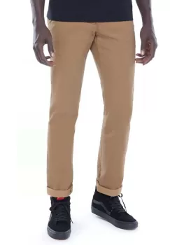 Vans pantaloni Authentic barbati, culoarea bej, cu fit chinos VN0A3143DZ9-brown imagine