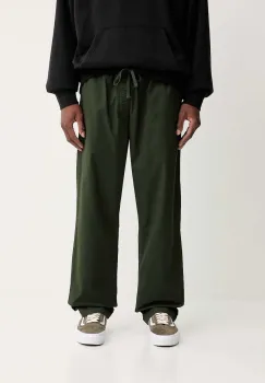 Vans pantaloni culoarea verde, drept, VN0A5FJJEMU1 imagine