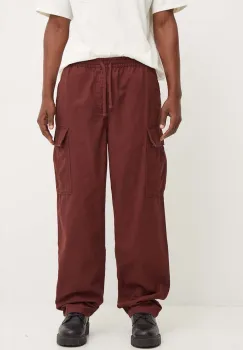 Vans pantaloni de bumbac culoarea maro, cu fason cargo, VN0005Z17YO1 imagine