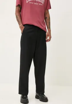 Vans pantaloni de bumbac culoarea negru, cu fason chinos, VN000HZDBLK1 imagine