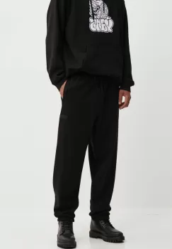 Vans pantaloni de trening culoarea negru, neted, VN000HQ2BLK1 imagine