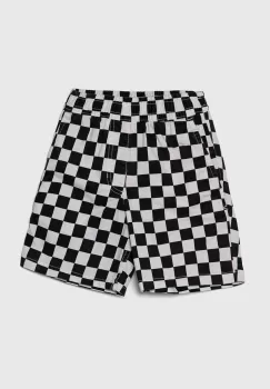 Vans pantaloni scurti copii BY RANGE ELASTIC WAIST SHORT KIDS culoarea alb, modelator imagine