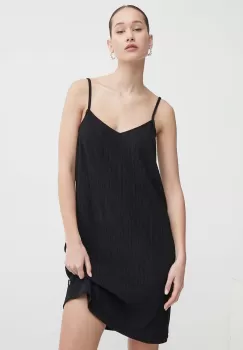 Vans rochie culoarea negru, mini, drept imagine